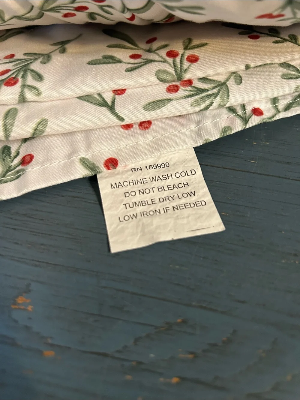 White Botanical Berry Print King Sheet Set